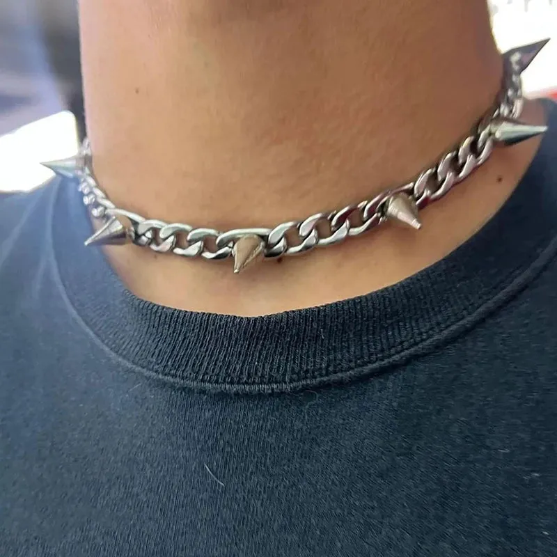 Spiked Chain Choker