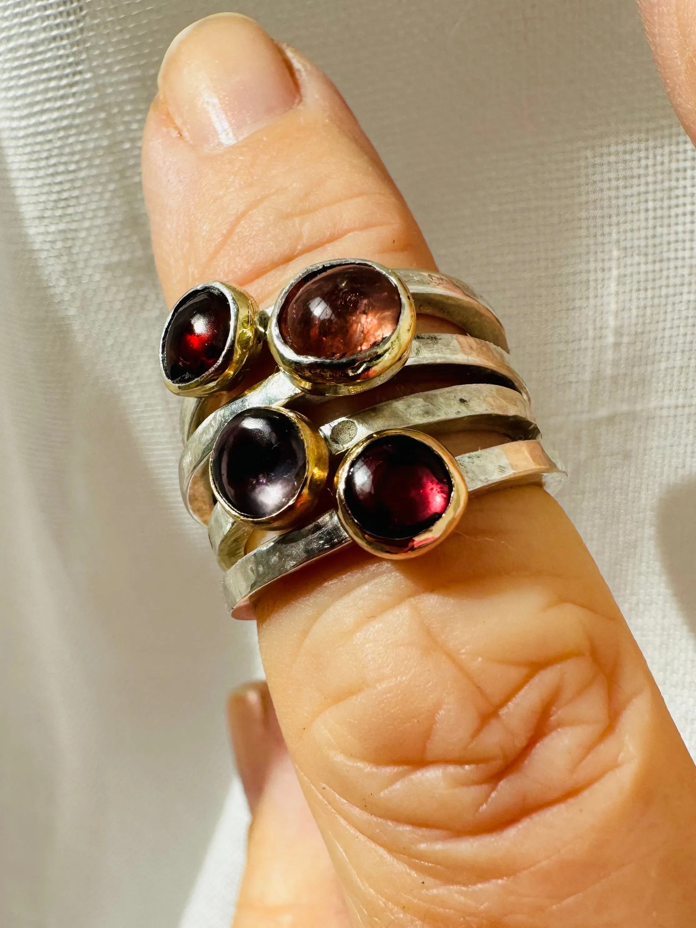 Spinel Stacking Rings