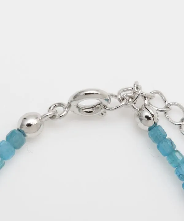 Square Shape Apatite Beads Bracelet