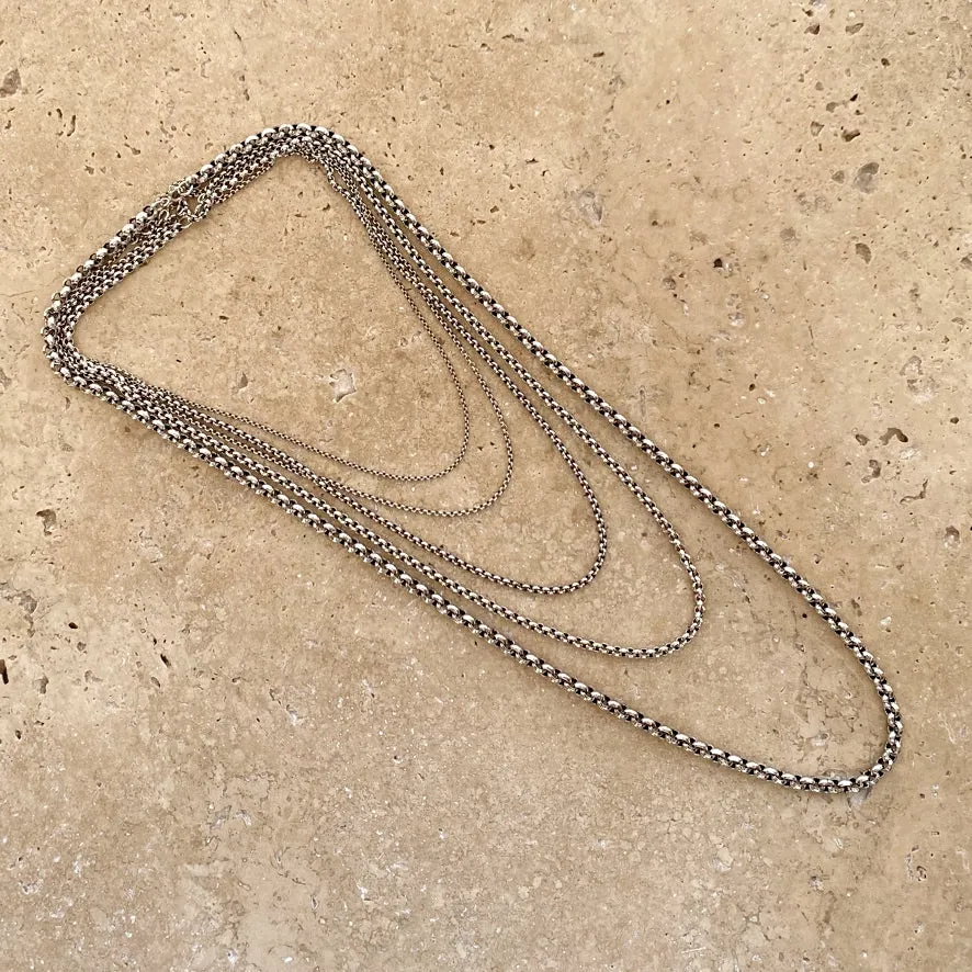 Sterling Silver Chain - Belcher 2mm