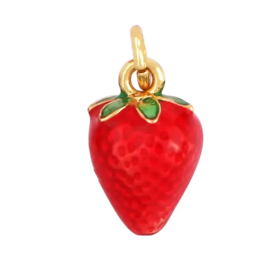 Strawberry Charm For Charm Necklace & Bracelet