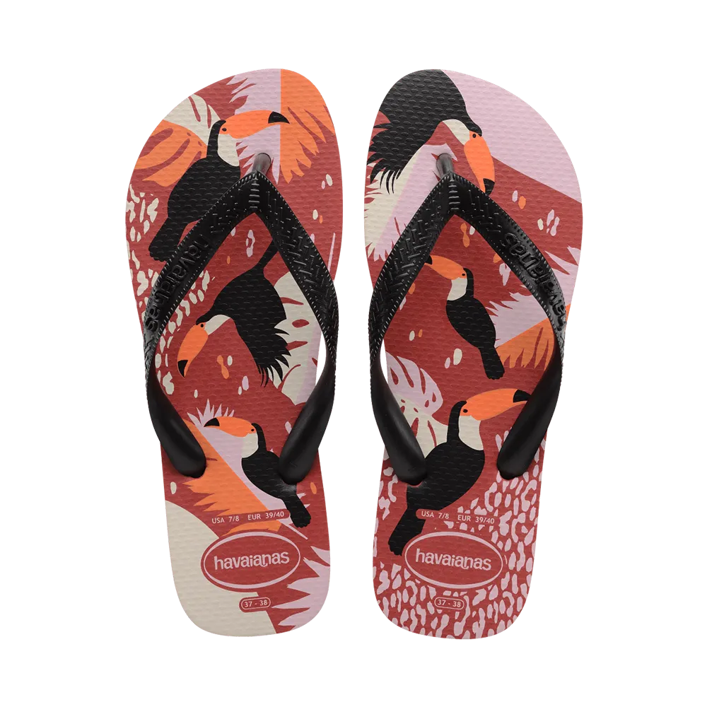 Top Tropical Vibes Flip Flops