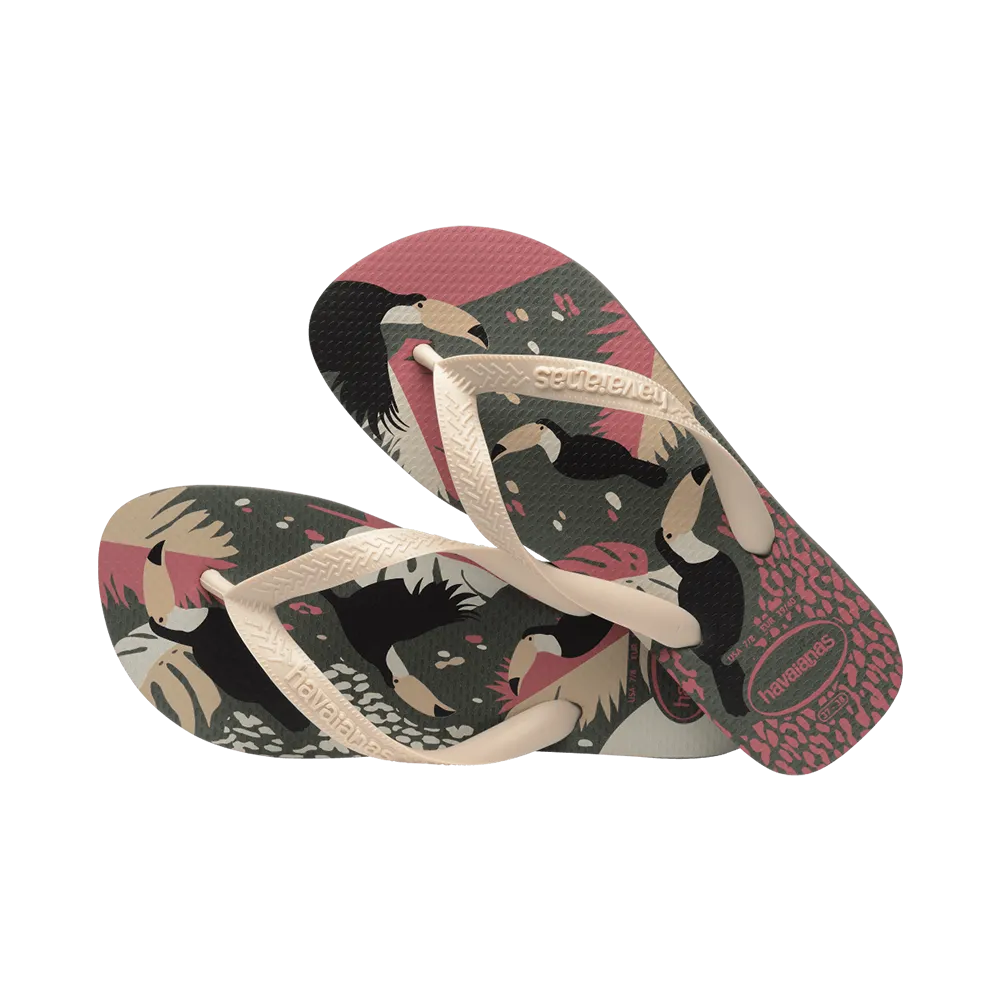 Top Tropical Vibes Flip Flops