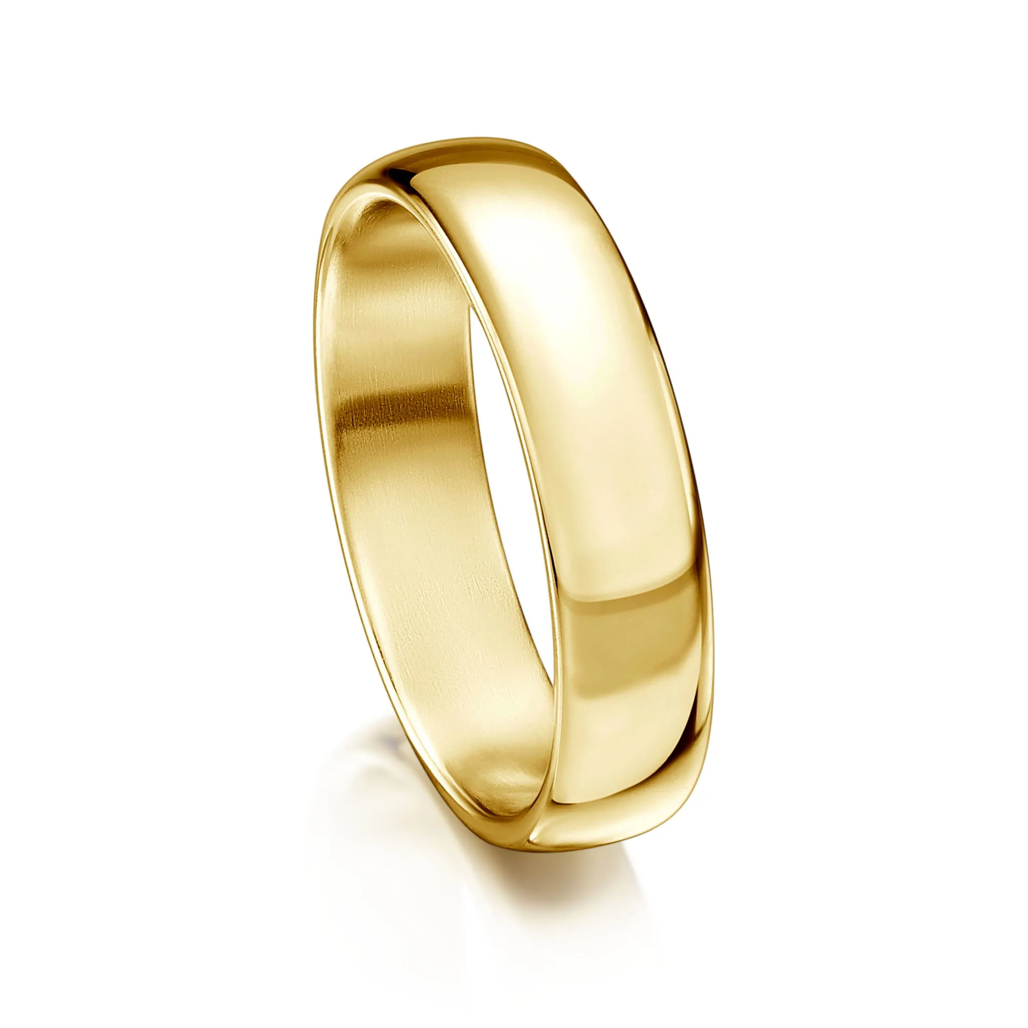 Traditional 5mm Wedding Ring in 9ct Yellow Gold