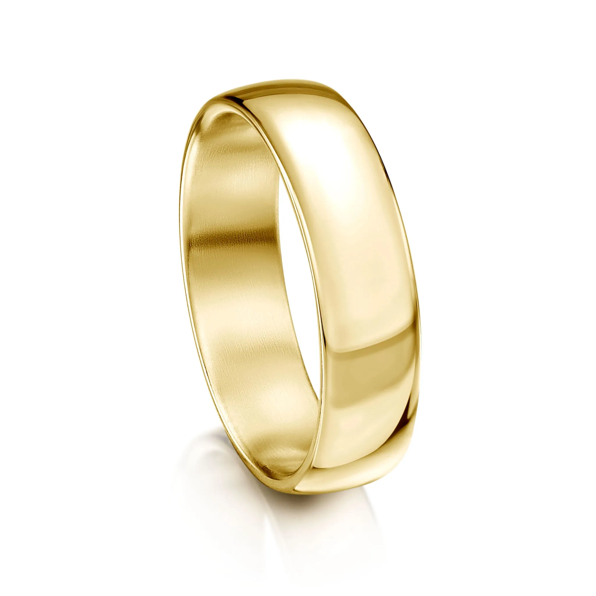 Traditional 6mm Wedding Ring in 9ct Yellow Gold