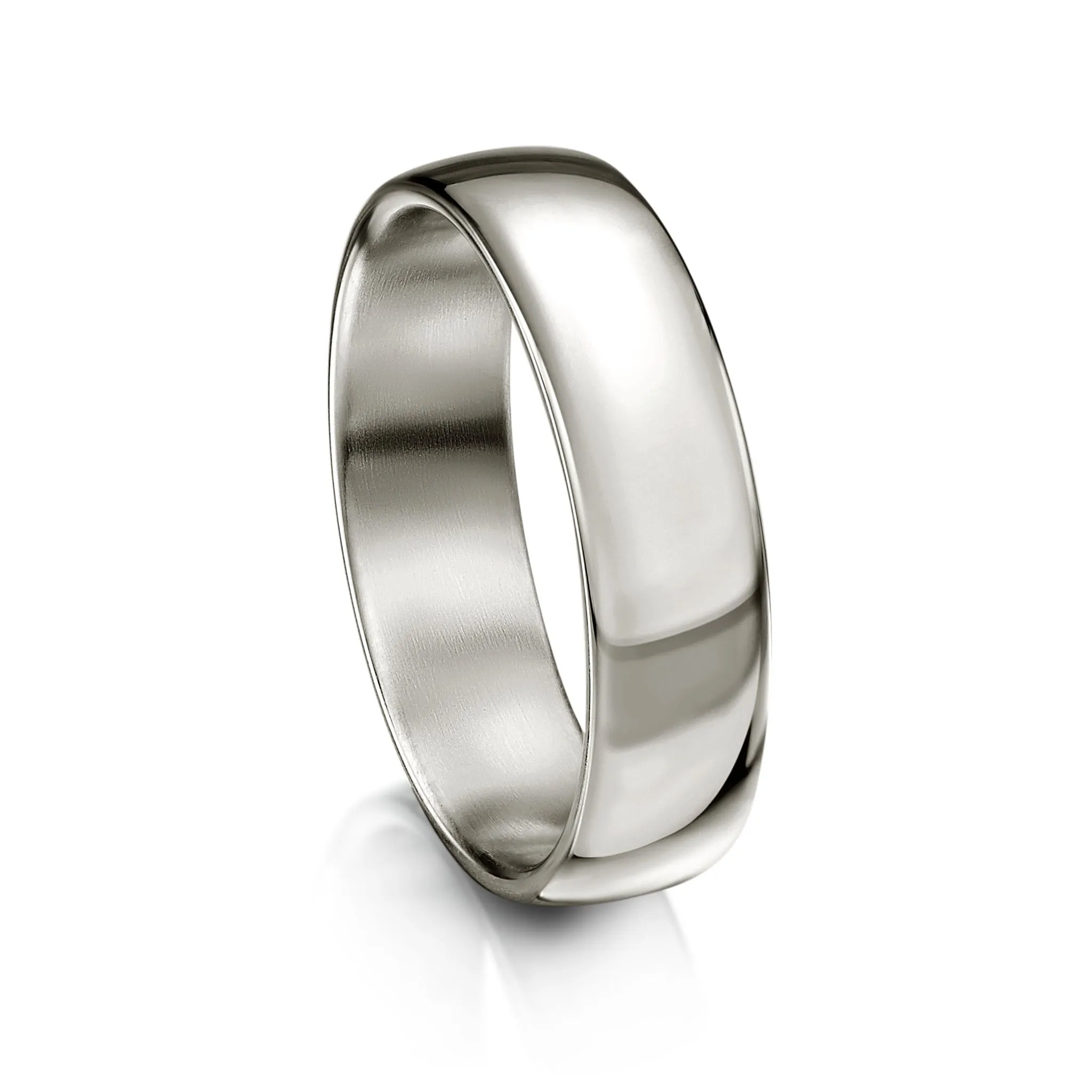 Traditional 6mm Wedding Ring in Platinum