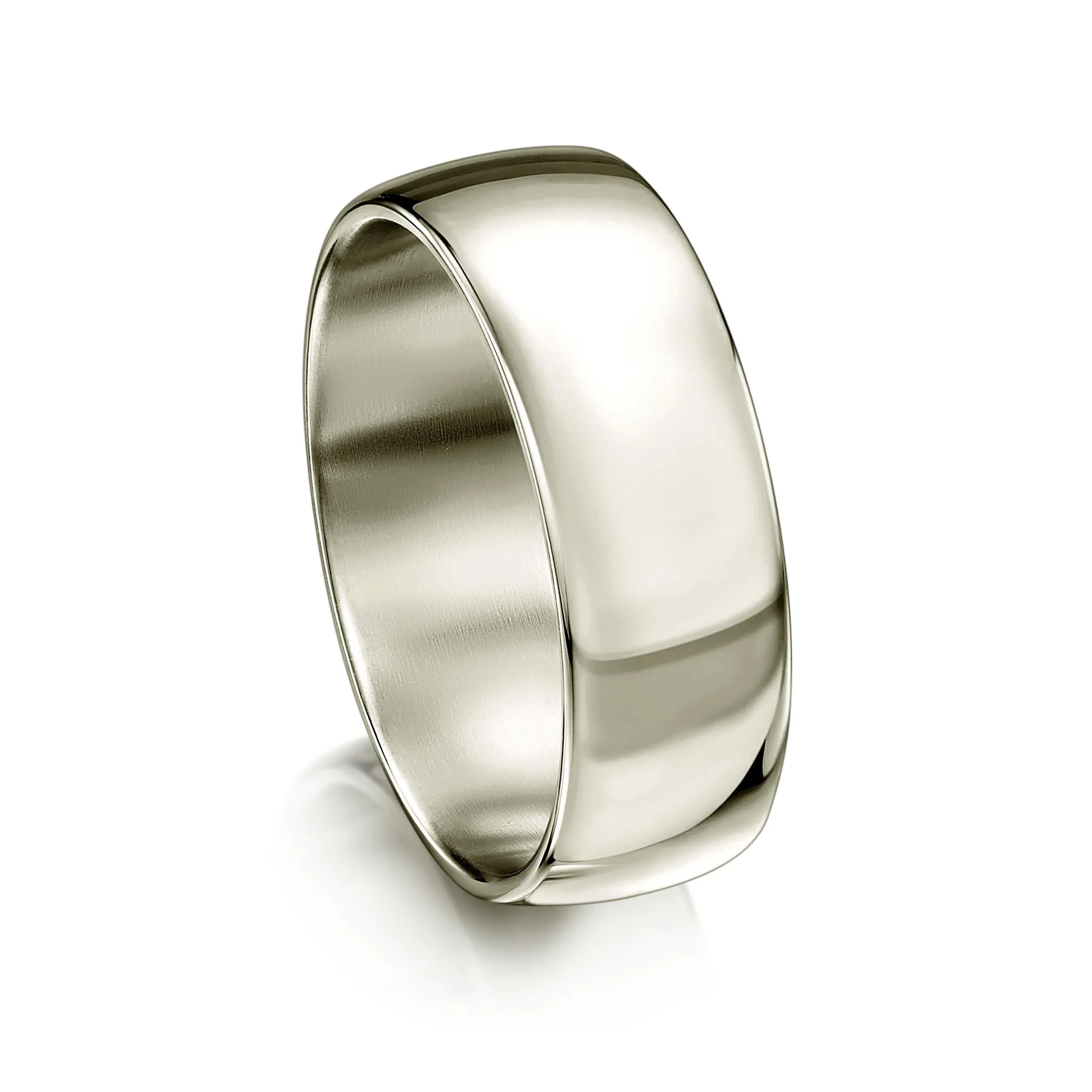 Traditional 8mm Wedding Ring in Platinum