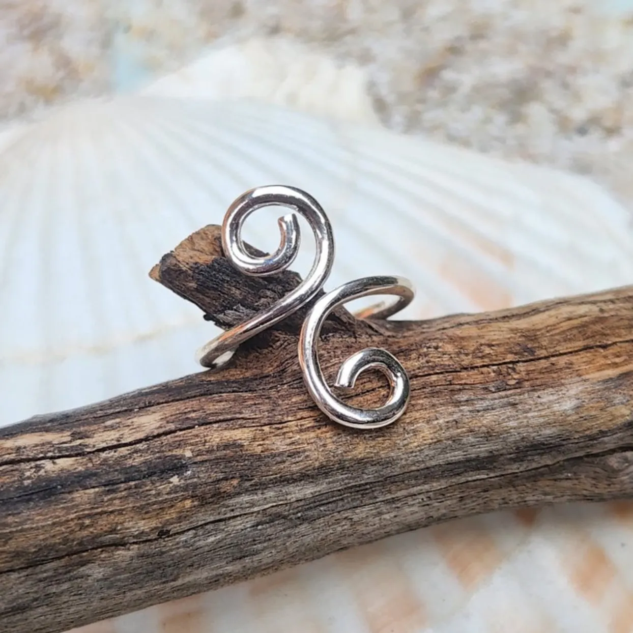 TRIBAL TOE RINGS  - SILVER WATERPROOF TOE RINGS