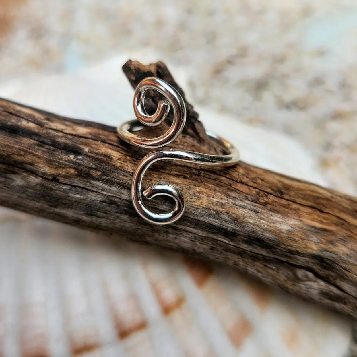 TRIBAL TOE RINGS  - SILVER WATERPROOF TOE RINGS