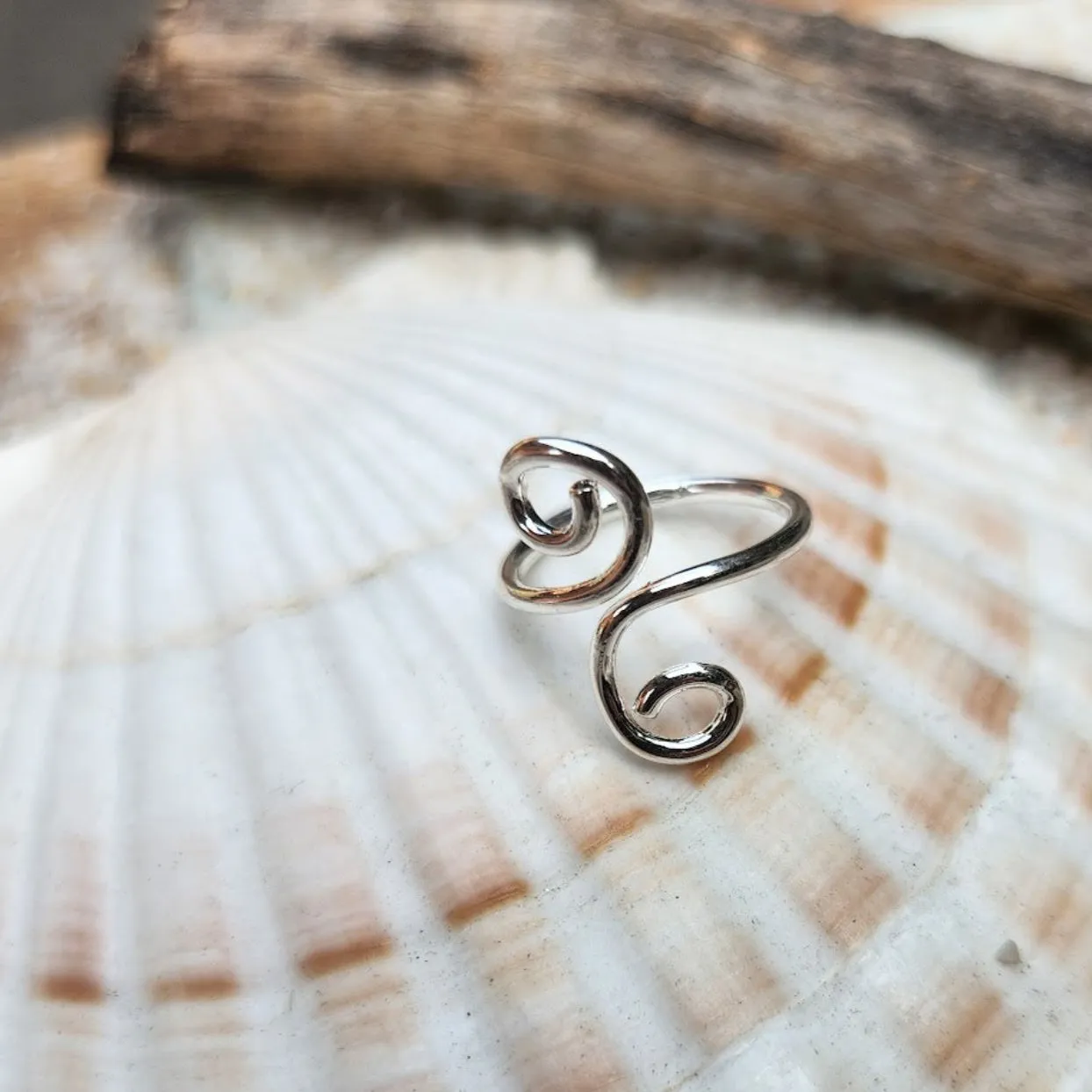 TRIBAL TOE RINGS  - SILVER WATERPROOF TOE RINGS