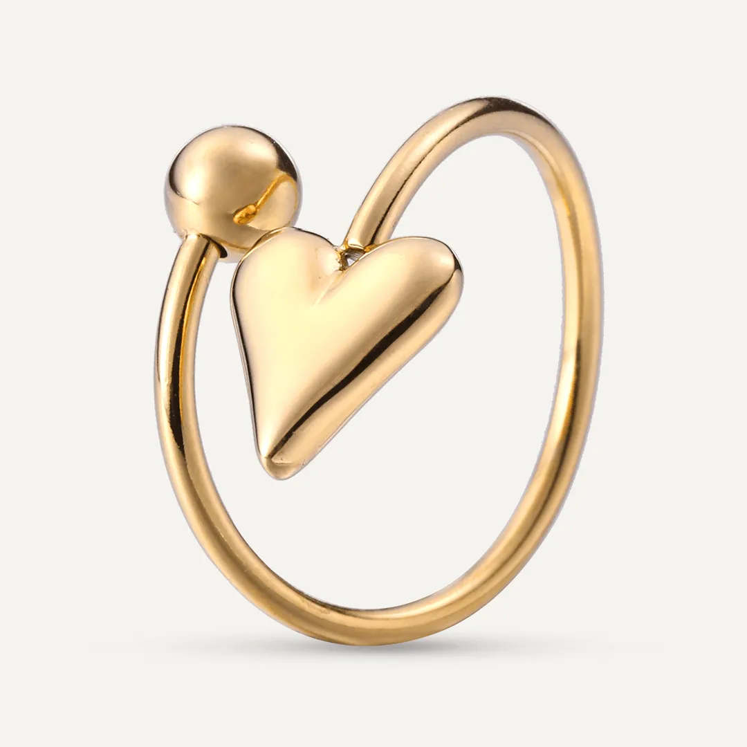 Vibes | Cupid's Arrow Open Ring | 18K Gold-Plated