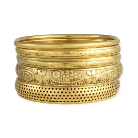 Vintage Gold Bangle Set