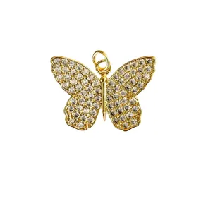 Zircon Butterfly  Charm For Charm Necklace & Bracelet